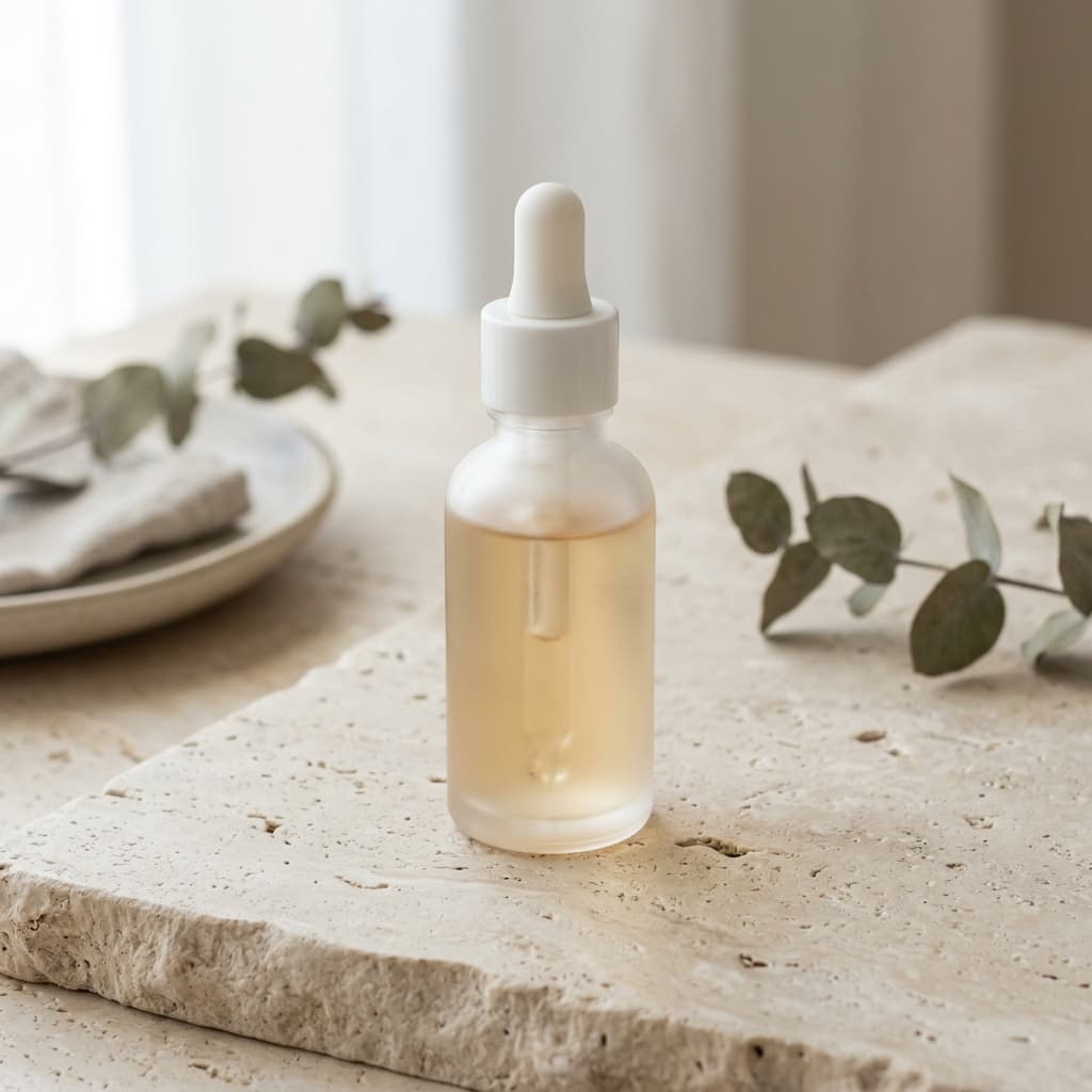 Unlabeled serum bottle